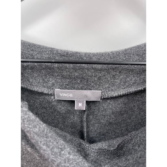 VINCE Grey Cowl Neck Tunic Length Sweater Size Medium - Picture 3 of 7